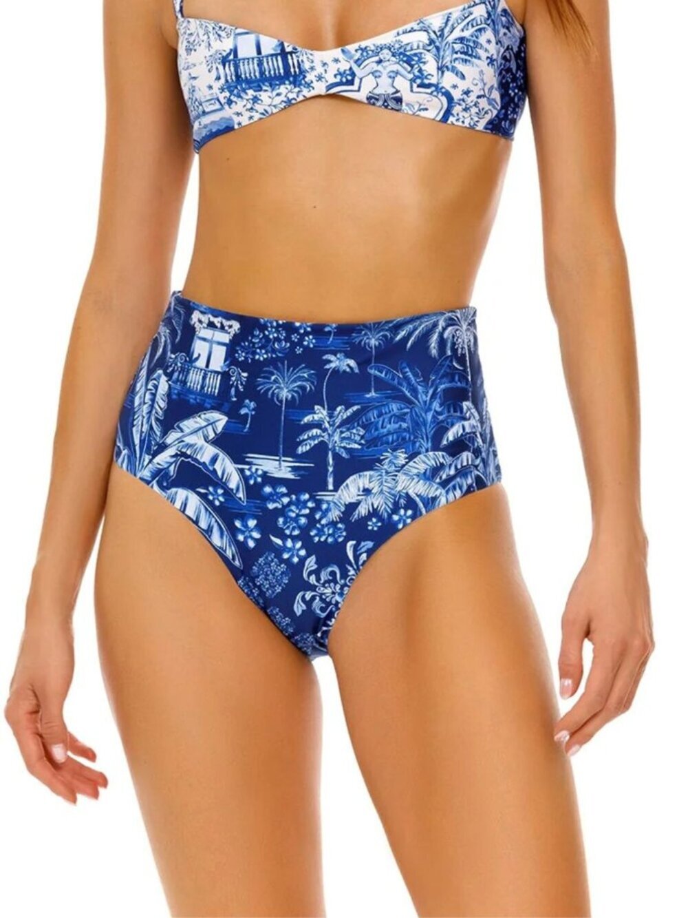 New! Agua Bendita Alicia Tales High Waisted Reversible Bottom XL 39307